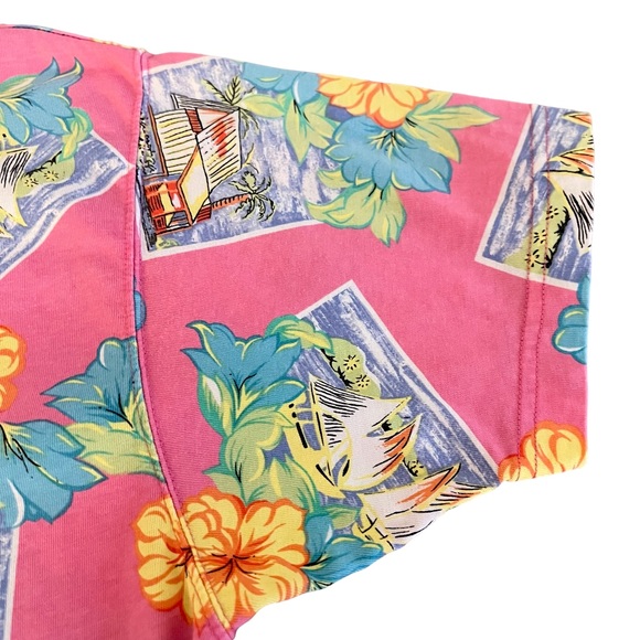 Liz Claiborne Lizsport Women’s Short Sleeve Top Size Medium Multicolor Print - Picture 4 of 5